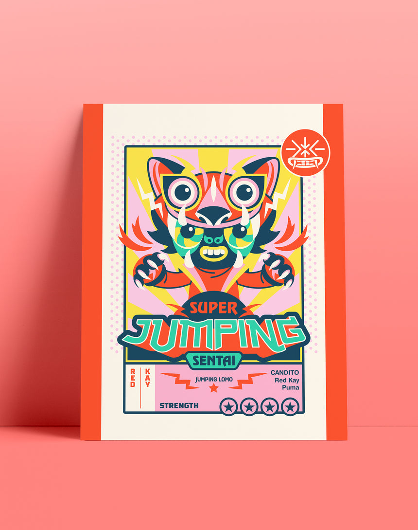 RED KAY - Super Juming Sentai - Grabado